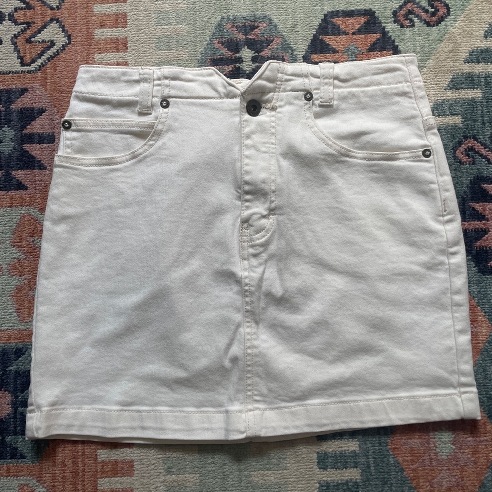 We the free / free people white mini skirt